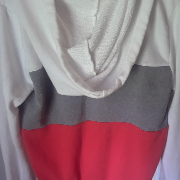 Orange grey and white hoodie - Picture 3 of 4